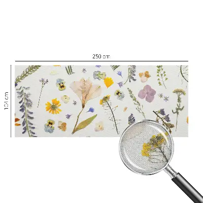 Selbstklebende Fototapete fürs Kinderzimmer mit Frühlingsblumen-Motiv