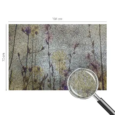Selbstklebende Fototapete fürs Schlafzimmer mit Wildblumenmotiv