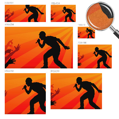 65D-Fototapete Rhythmische Szene