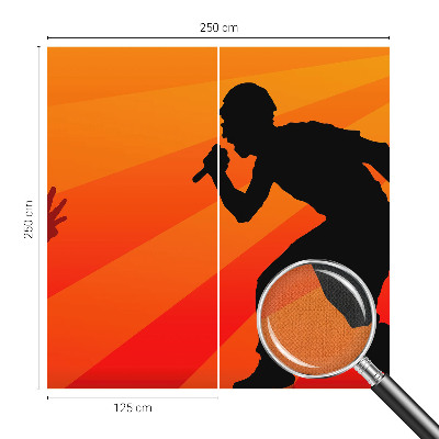 65D-Fototapete mit einer rhythmischen Szene