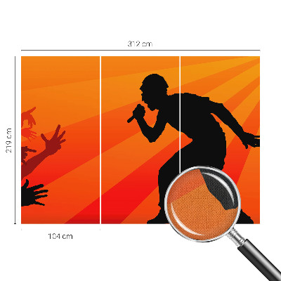 65D-Fototapete Rhythmische Szene