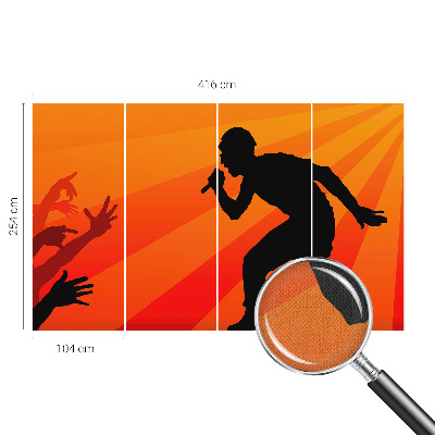 65D-Fototapete Rhythmische Szene