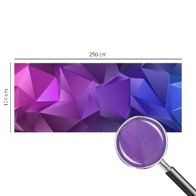 65D-Fototapete fürs Wohnzimmer Lila Dreiecke