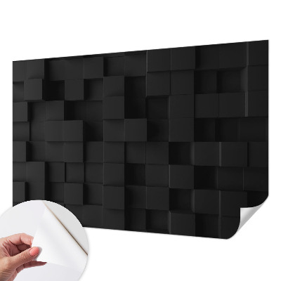Fototapete in 3D-Optik mit dreidimensionalem Würfelmotiv