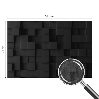 Fototapete in 3D-Optik mit dreidimensionalem Würfelmotiv