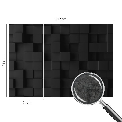 Fototapete in 3D-Optik mit dreidimensionalem Würfelmotiv