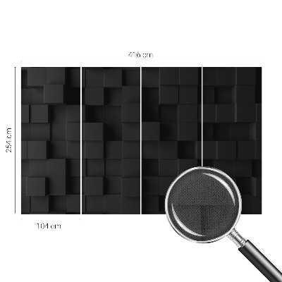 Fototapete in 3D-Optik mit dreidimensionalem Würfelmotiv