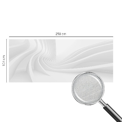 65D-Fototapete fürs Schlafzimmer Wellenlinien