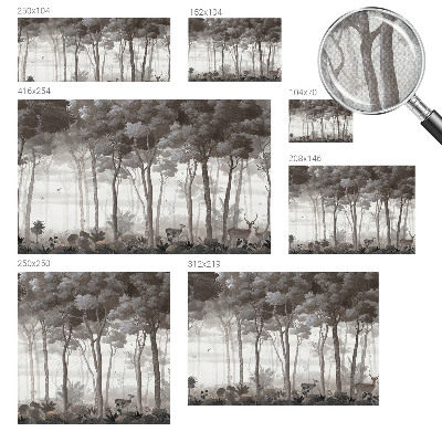 Motivtapete nach Maß Waldmagie