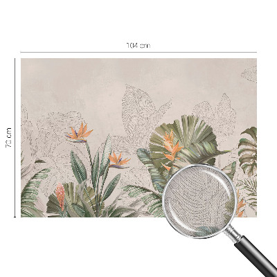 Hochwertige Bildtapete Tropische Blumen