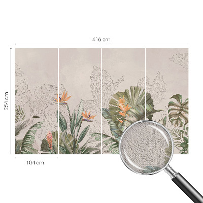 Hochwertige Bildtapete Tropische Blumen