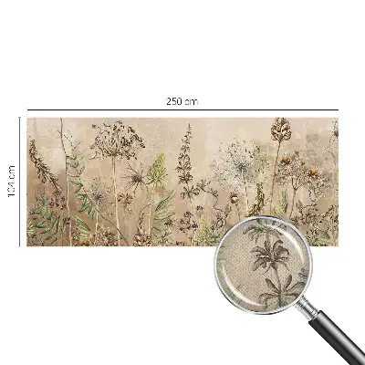 Selbstklebende Fototapete für die Wand mit rustikalem Blumenmotiv