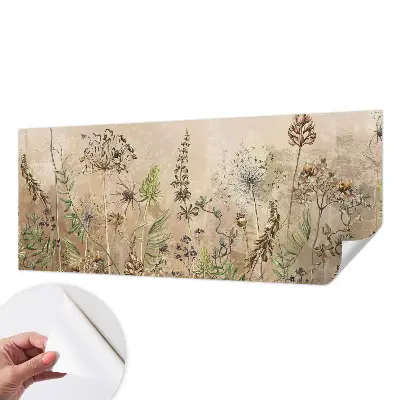 Selbstklebende Fototapete für die Wand mit rustikalem Blumenmotiv
