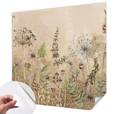 Selbstklebende Fototapete für die Wand Rustikale Blumen