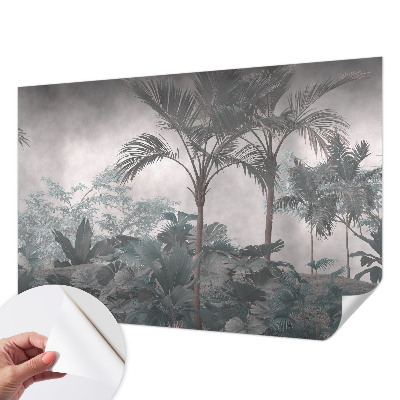 Selbstklebende Fototapete fürs Wohnzimmer mit exotischem Naturmotiv