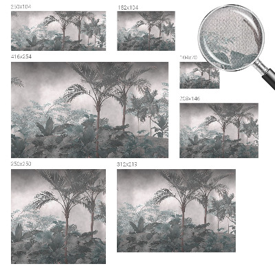 Selbstklebende Fototapete fürs Wohnzimmer Exotische Natur