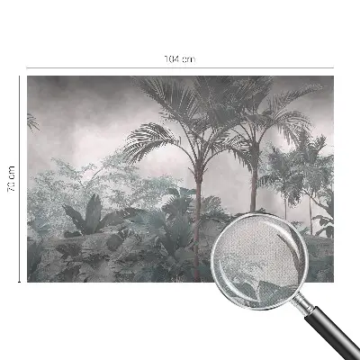 Selbstklebende Fototapete fürs Wohnzimmer mit exotischem Naturmotiv