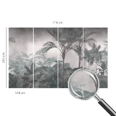 Selbstklebende Fototapete fürs Wohnzimmer mit exotischem Naturmotiv
