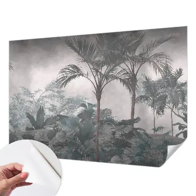 Selbstklebende Fototapete fürs Wohnzimmer mit exotischem Naturmotiv