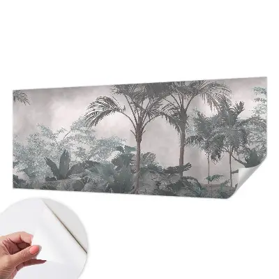 Selbstklebende Fototapete fürs Wohnzimmer mit exotischem Naturmotiv