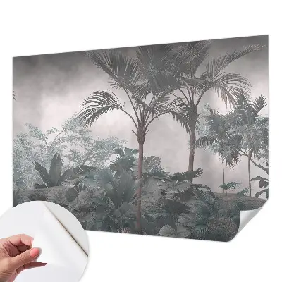 Selbstklebende Fototapete fürs Wohnzimmer mit exotischem Naturmotiv