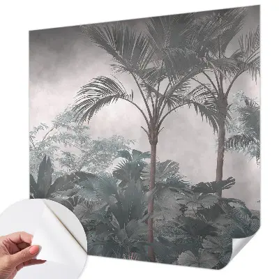 Selbstklebende Fototapete fürs Wohnzimmer mit exotischem Naturmotiv