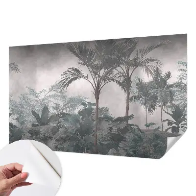 Selbstklebende Fototapete fürs Wohnzimmer mit exotischem Naturmotiv