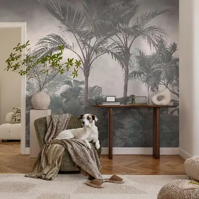 Selbstklebende Fototapete fürs Wohnzimmer mit exotischem Naturmotiv