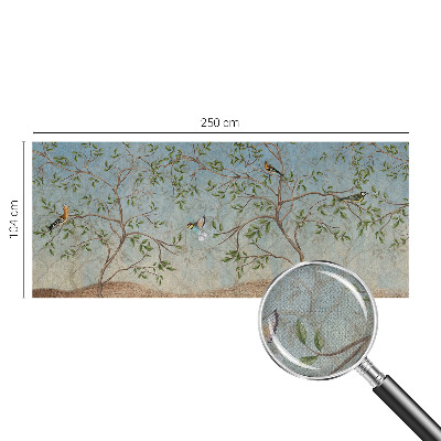 Selbstklebende Fototapete fürs Schlafzimmer Vögel in den Bäumen