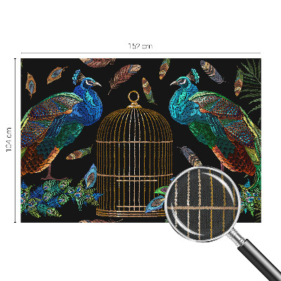 Selbstklebende Fototapete für die Wand Pfauenbild