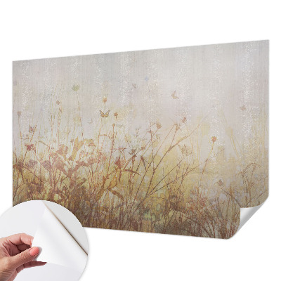 Selbstklebende Fototapete fürs Wohnzimmer mit Motiv „Harmonie der Wiese“