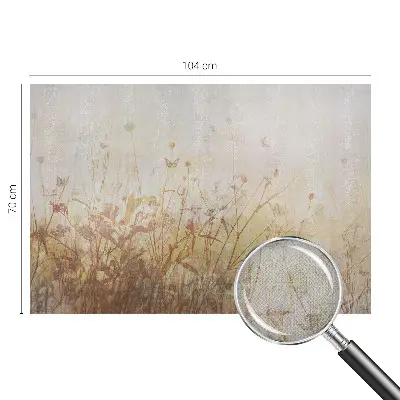 Selbstklebende Fototapete fürs Wohnzimmer mit Motiv „Harmonie der Wiese“
