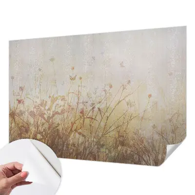 Selbstklebende Fototapete fürs Wohnzimmer mit Motiv „Harmonie der Wiese“
