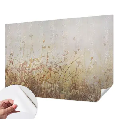 Selbstklebende Fototapete fürs Wohnzimmer mit Motiv „Harmonie der Wiese“
