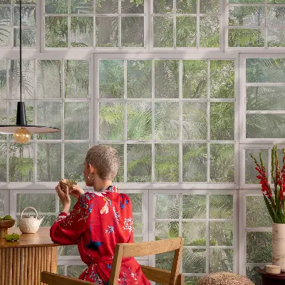 Hochwertige Bildtapete mit grünem Waldmotiv