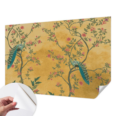 Selbstklebende Fototapete Pfauenbäume