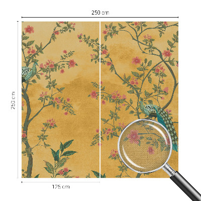 Selbstklebende Fototapete Pfauenbäume