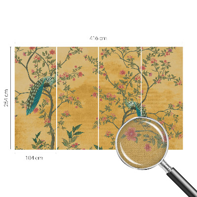 Selbstklebende Fototapete Pfauenbäume