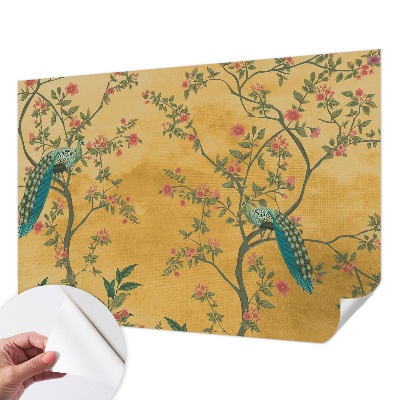 Selbstklebende Fototapete Pfauenbäume