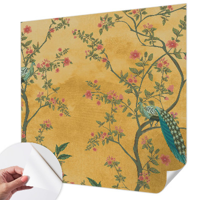 Selbstklebende Fototapete Pfauenbäume