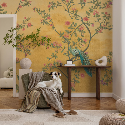 Selbstklebende Fototapete Pfauenbäume