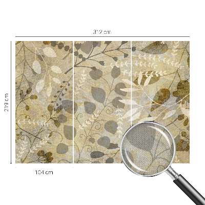 Selbstklebende Fototapete für die Wand Zweigblätter