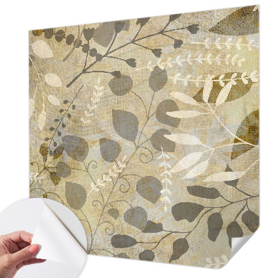 Selbstklebende Fototapete für die Wand Zweigblätter