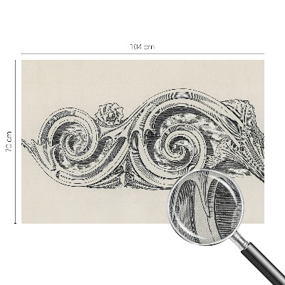 Selbstklebende Fototapete fürs Kinderzimmer Pflanzenornament