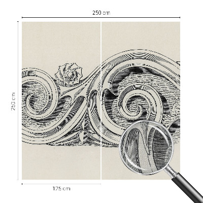 Selbstklebende Fototapete fürs Kinderzimmer Pflanzenornament