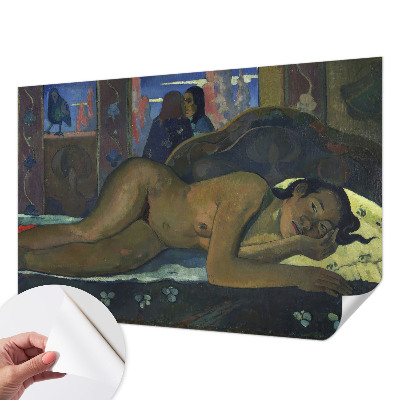 80D-Fototapete fürs Schlafzimmer mit exotischem Motiv für eine ruhige Schlafzimmeratmosphäre