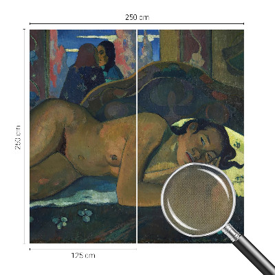 80D-Fototapete fürs Schlafzimmer mit exotischem Motiv für eine ruhige Schlafzimmeratmosphäre