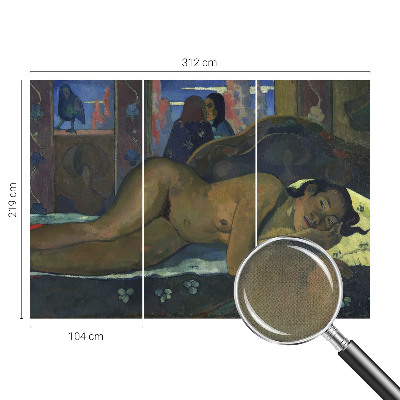 80D-Fototapete fürs Schlafzimmer mit exotischem Motiv für eine ruhige Schlafzimmeratmosphäre