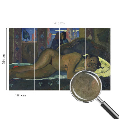 80D-Fototapete fürs Schlafzimmer mit exotischem Motiv für eine ruhige Schlafzimmeratmosphäre