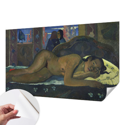 80D-Fototapete fürs Schlafzimmer mit exotischem Motiv für eine ruhige Schlafzimmeratmosphäre